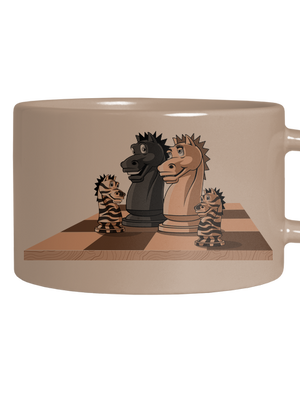 Sakkcsalád macaron bögre Brown Macaron