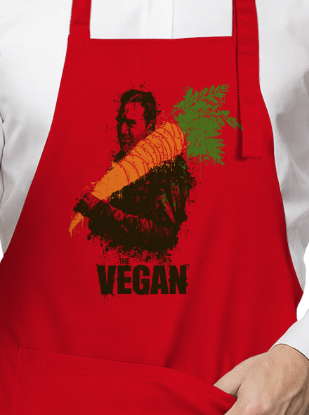 Vegán kötény Red