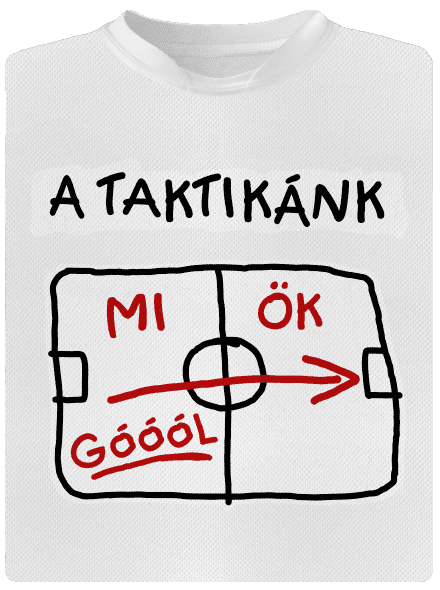 A taktikánk gyerek sport póló White