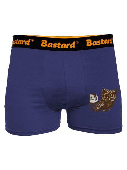 Koffeinfüggő bagoly boxeralsó Blue Navy