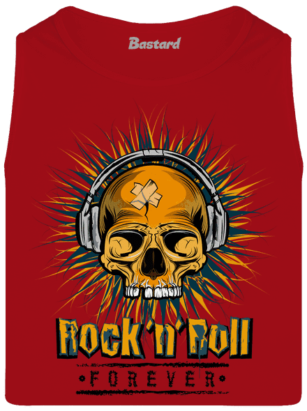 Rock'n'Roll forever férfi trikó Red