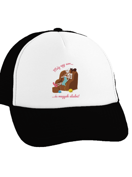 Még egy sor teherautós sapka Black cap
