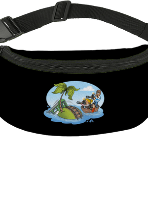 Vasúti sziget övtáska Black