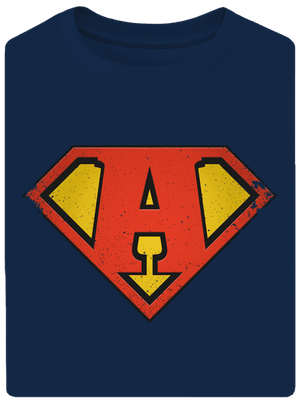 Szuperhős vagyok unisex túlméretezett póló Midnight Blue