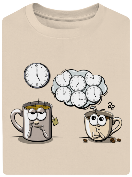 Tea ötkor unisex túlméretezett póló Almond