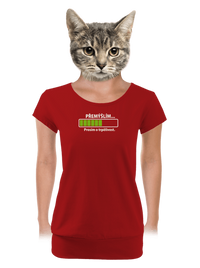 női póló elasztikus alsó szegéllyel