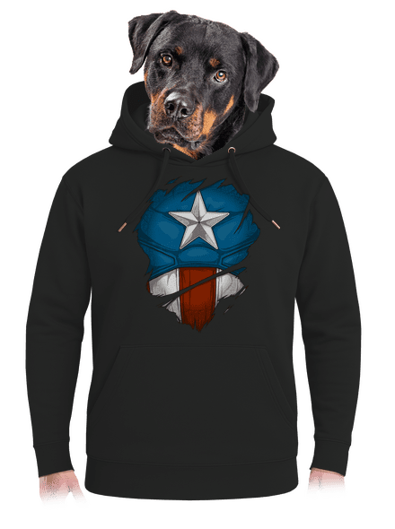 Captain inside unisex prémium pulóver Dark Black