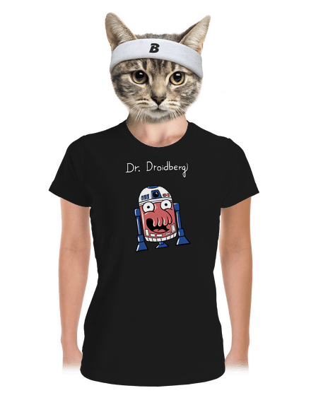Dr. Droidberg női sportpóló Black