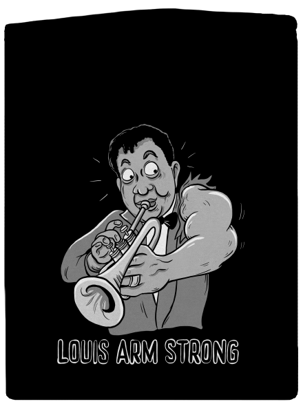 Louis Armstrong cipzáras női pulóver Black