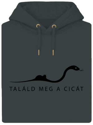 Találd meg a cicát unisex prémium pulóver Charcoal