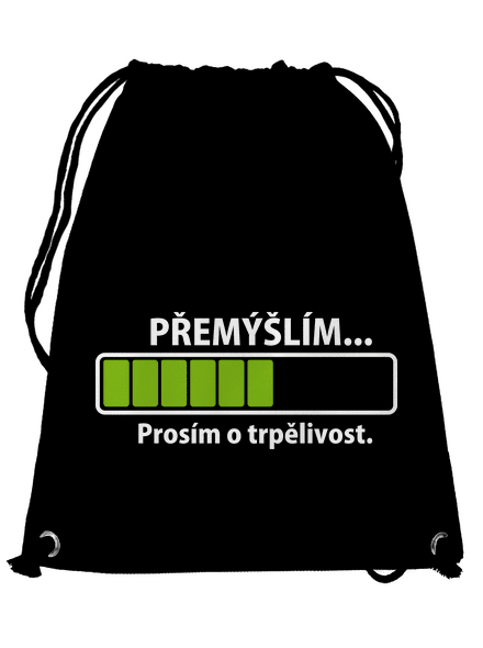 Gondolkodom hátizsák Black