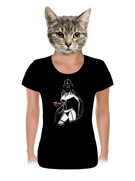 Mrs. Vader női póló Black