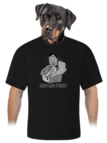 Louis Armstrong unisex túlméretezett póló Black