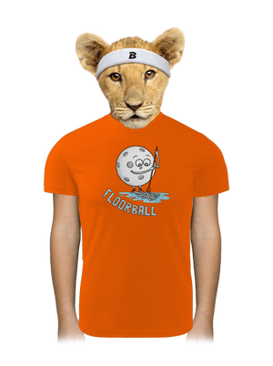 Floorball gyerek sport póló Neon Orange