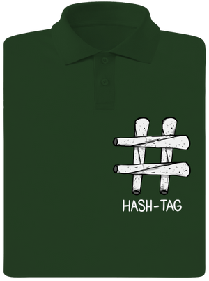 Hash tag férfi pólóingek Bottle Green Mal
