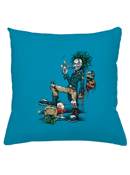 Evil clown párna Blue Turquoise