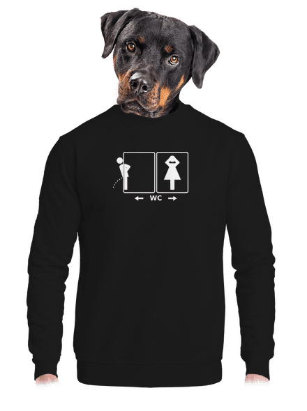  unisex crewneck Black