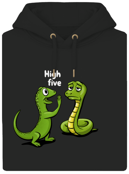 High Five unisex prémium pulóver Dark Black