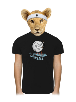 Floorball gyerek sport póló Black