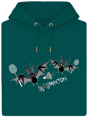 Batminton unisex prémium pulóver Emerald Green