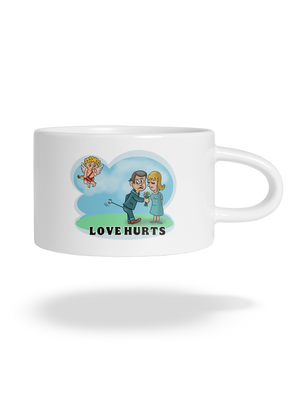 Love hurts macaron bögre White