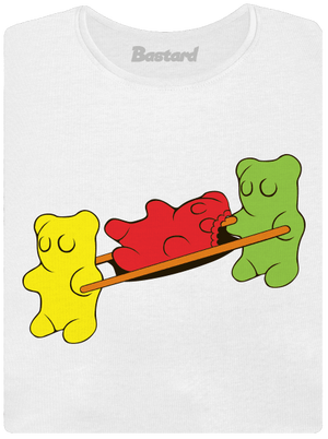 Gumimacik prémium női póló White