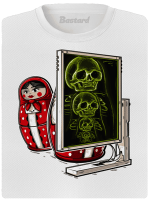 Röntgen Matryoshka női sportpóló White