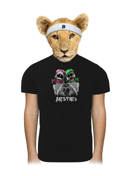 Besties gyerek sport póló Black