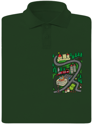 Úton férfi pólóingek Bottle Green Mal