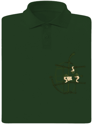 Alma férfi pólóingek Bottle Green Mal