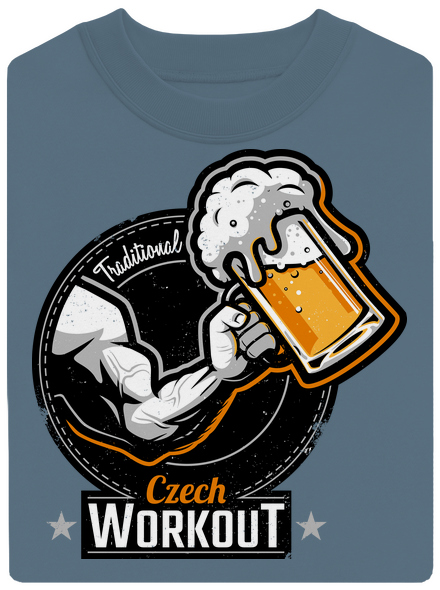 Czech workout unisex crewneck Nordic Blue
