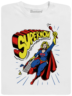 Supermom férfi hosszú ujjú póló White