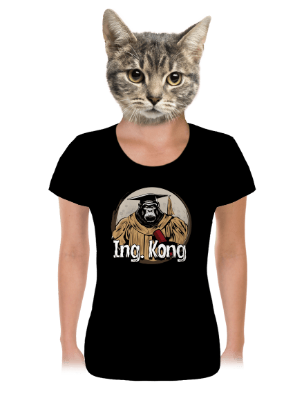 Ing. Kong női póló Black