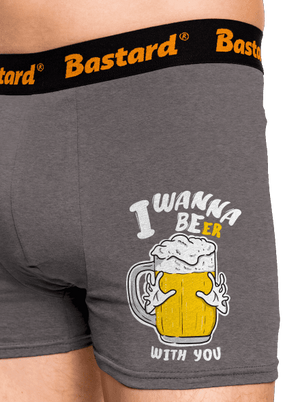 I wanna beer boxeralsó Gray Melange