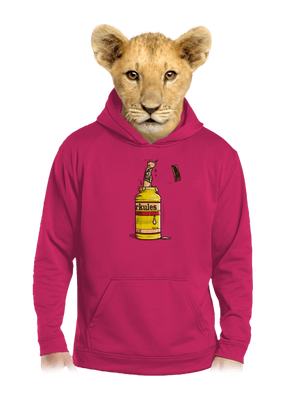 Herkules gyerek kenguruzsebes pulóver Hot Pink