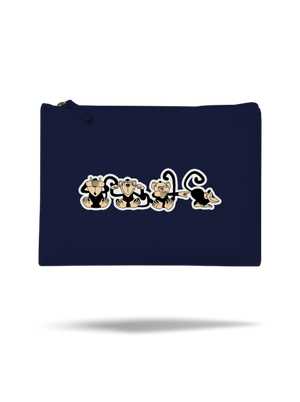 Majmok kis táska French Navy