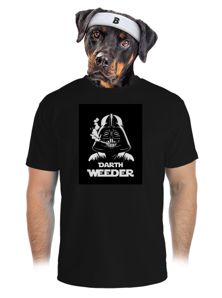 Darth Weeder férfi sportpóló Black