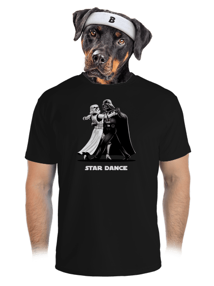 Star dance férfi sportpóló Black