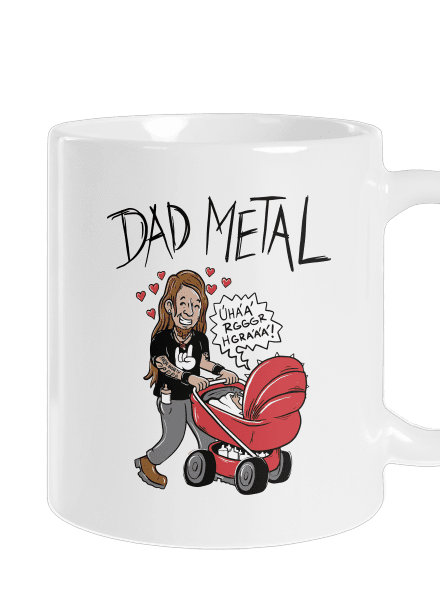 Dad metal hagyományos bögre White