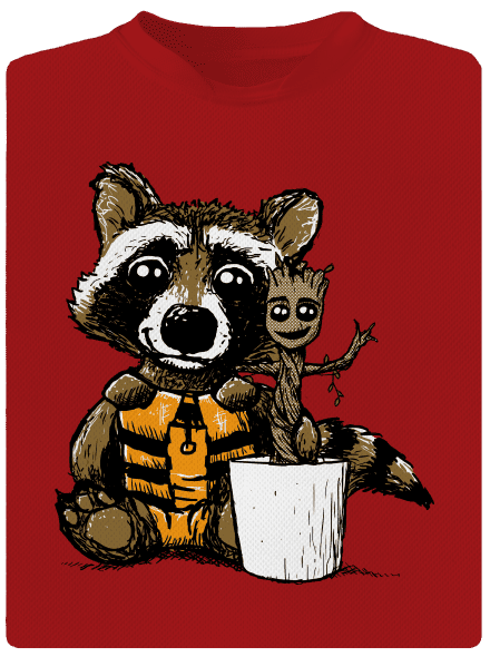 A galaxis őrzői férfi sportpóló Red Mal