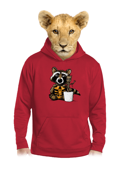 A galaxis őrzői gyerek kenguruzsebes pulóver Fire Red