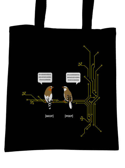Beep and Peep táska Black