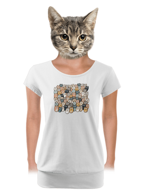 női póló elasztikus alsó szegéllyel