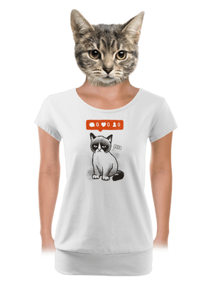 női póló elasztikus alsó szegéllyel