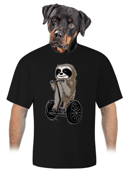 Lajhár unisex túlméretezett póló Black
