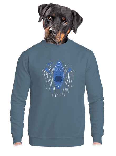 Ahhhh! unisex crewneck Nordic Blue