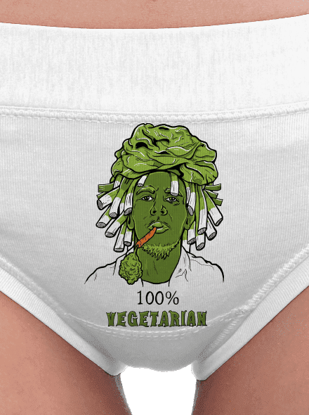 100% vegetáriánus női bugyik White