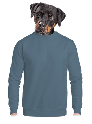 Nyomtatás nélkül unisex crewneck Nordic Blue