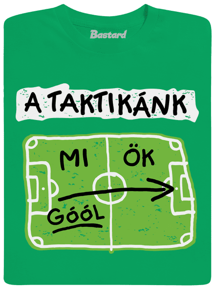 A futballtaktikánk gyerek póló Kelly Green