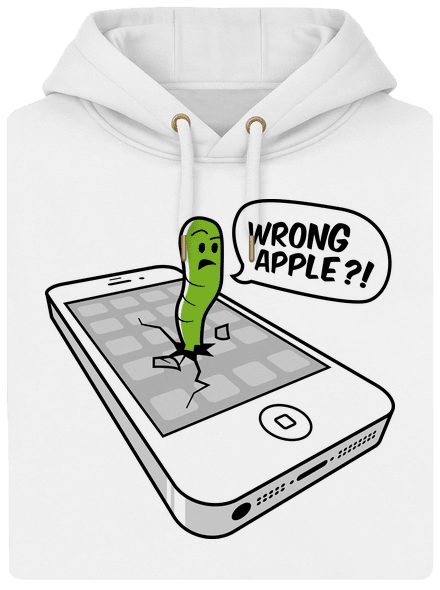 Wrong apple unisex prémium pulóver Snowwhite